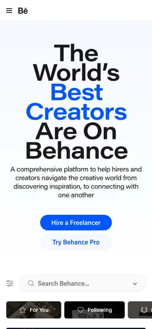 Behance mobile